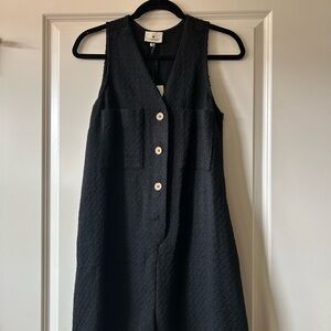 Tuckernuck Black Textured Romper